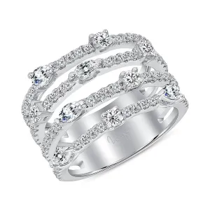 Round & Marquise Diamond Fashion Ring