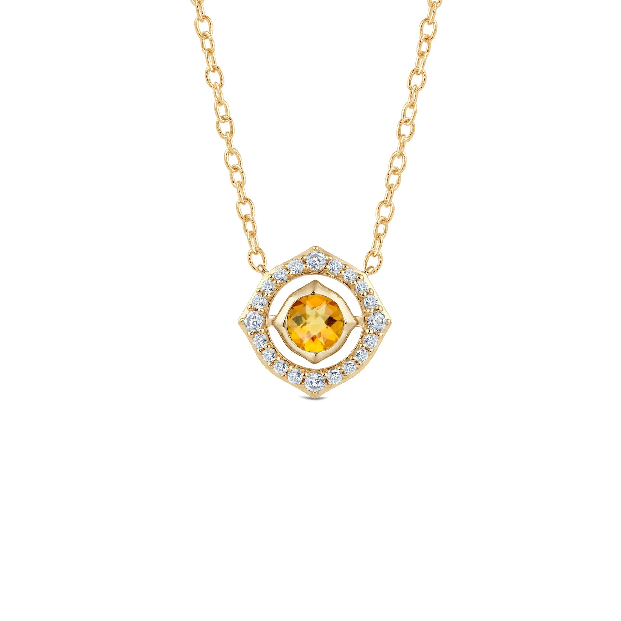 Signature Citrine Birthstone Necklace