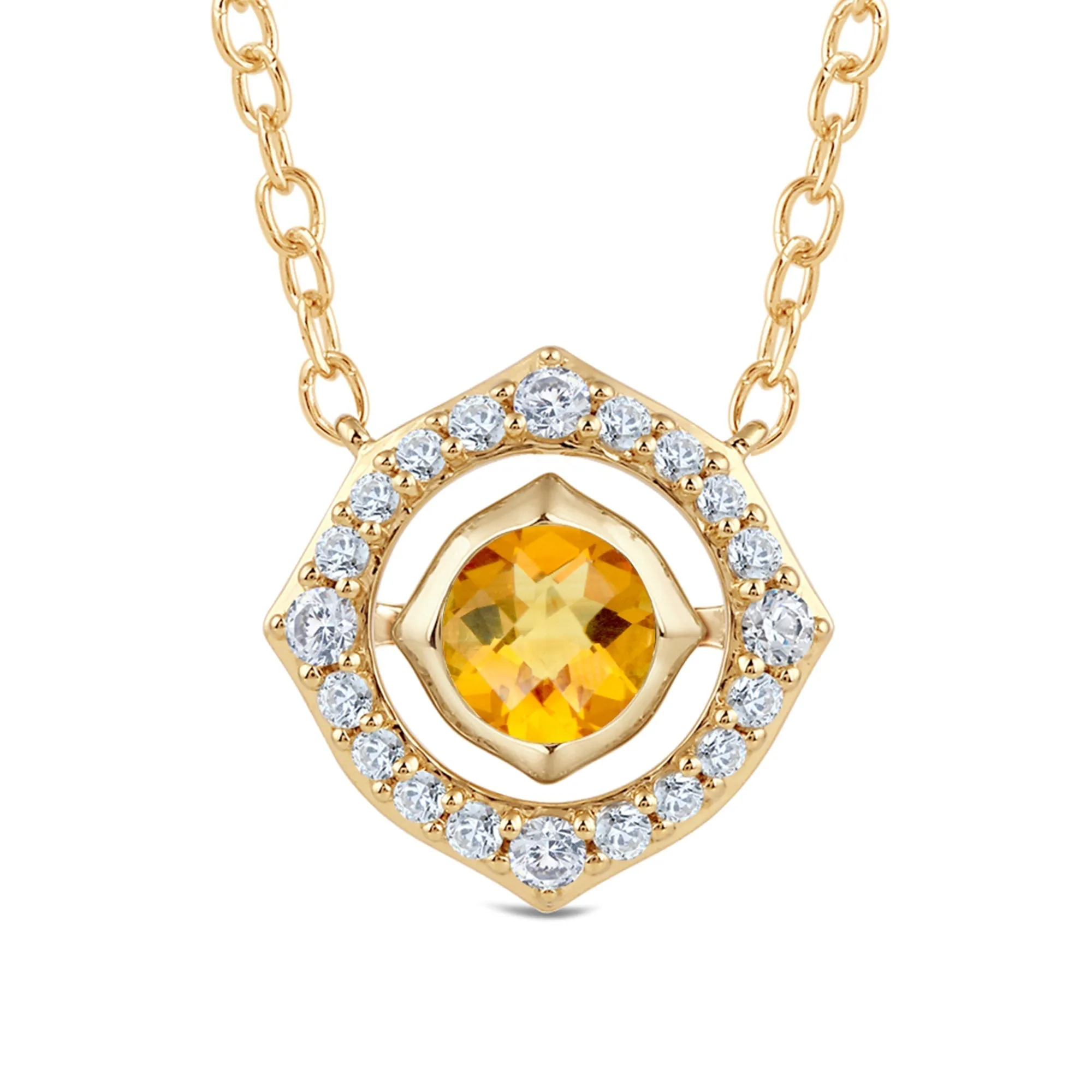 Signature Citrine Birthstone Necklace