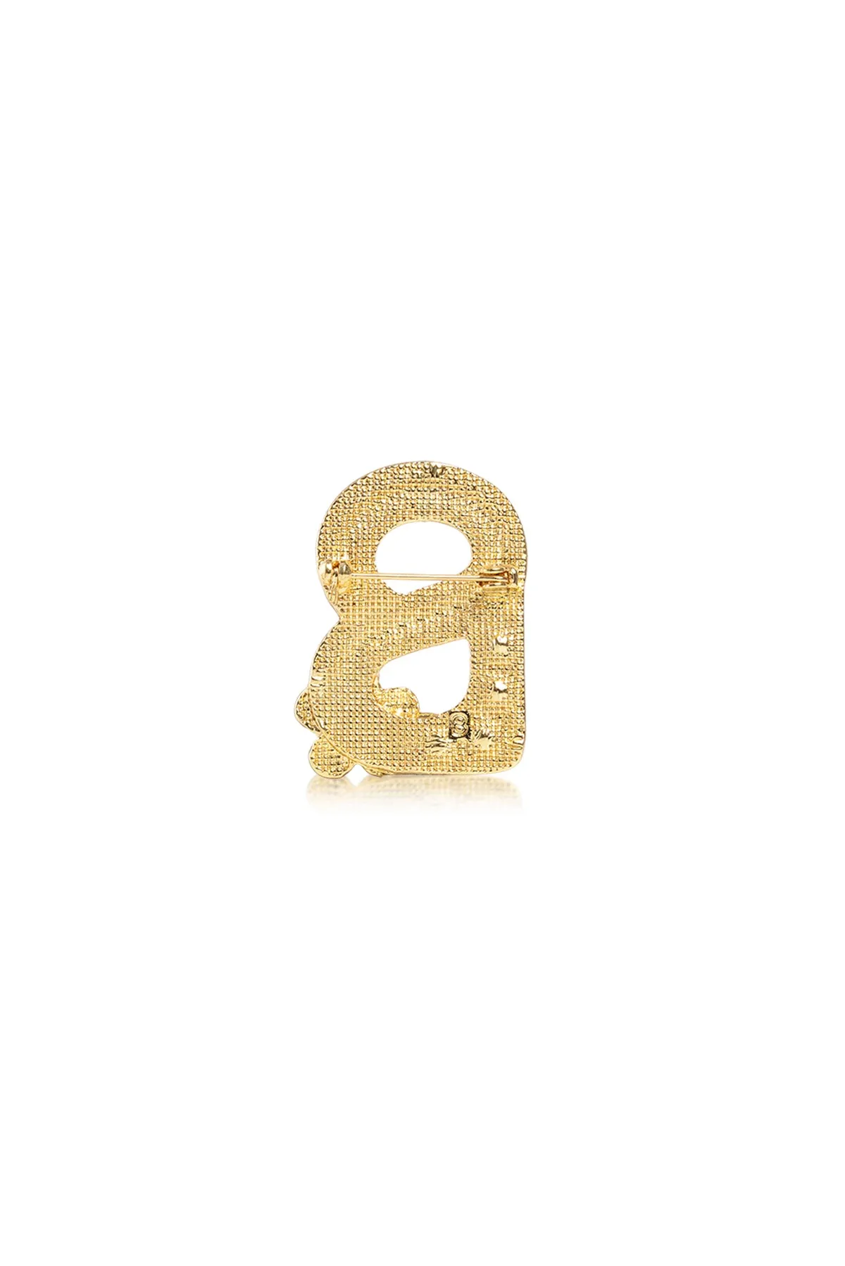 Signature Peony Brooch - Golden