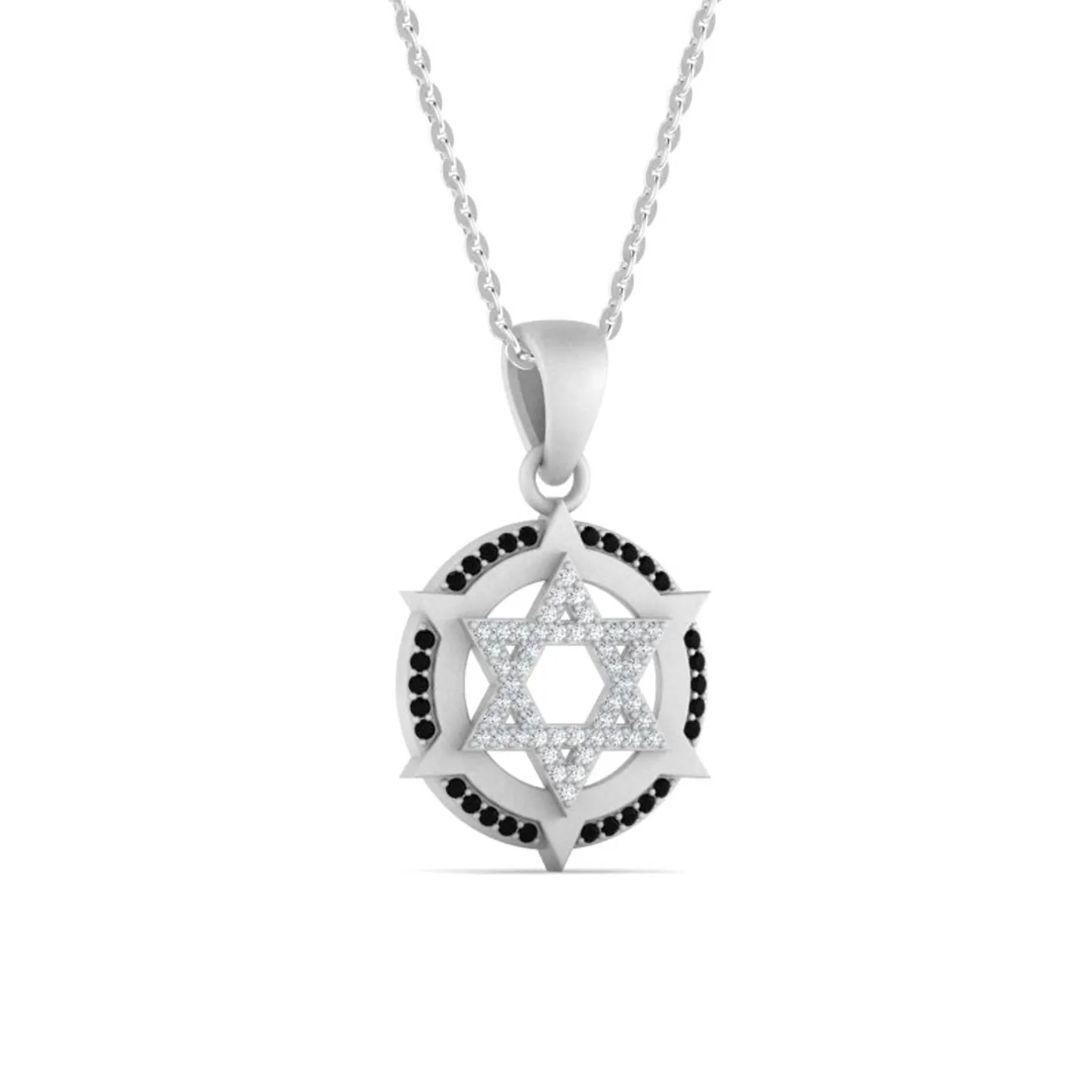 Sparkling Star Silver Pendant Necklace