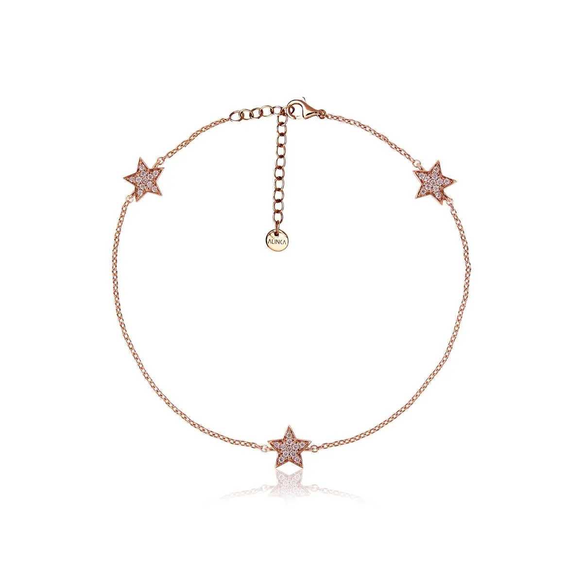 STASIA MINI Triple Star Diamond Anklet