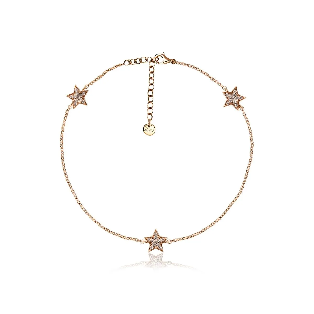 STASIA MINI Triple Star Diamond Anklet