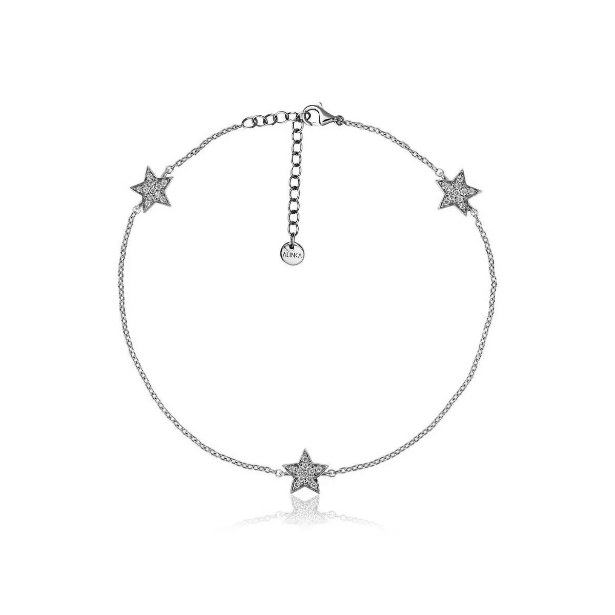 STASIA MINI Triple Star Diamond Anklet