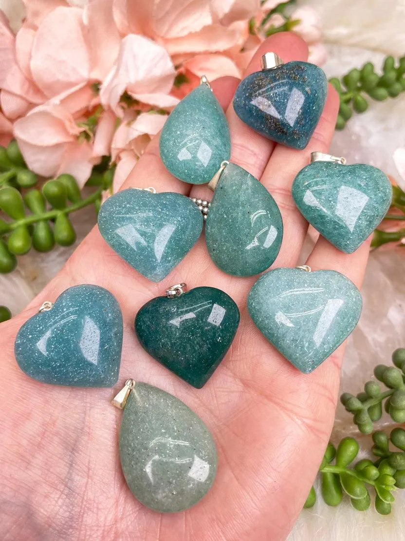 Teal Aventurine Pendants