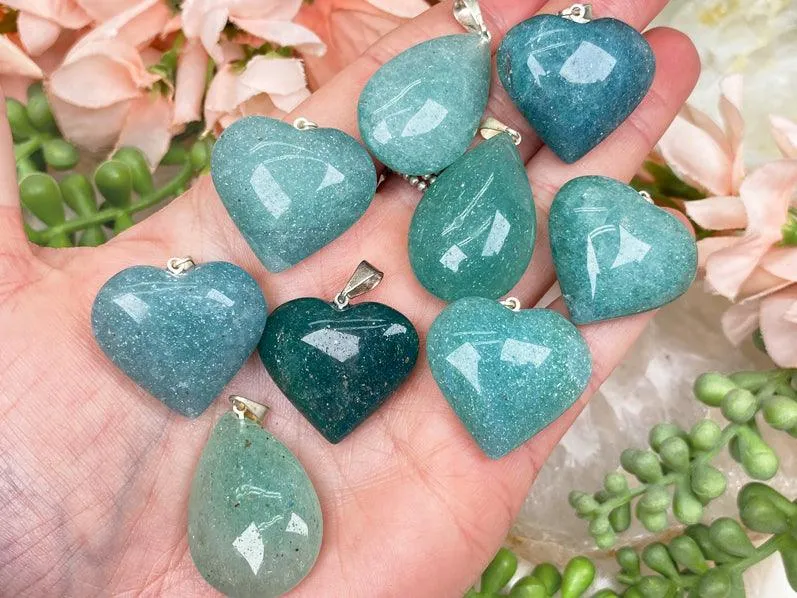 Teal Aventurine Pendants