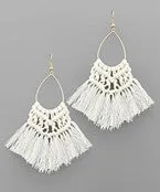 TEARDROP & TASSEL EARRINGS