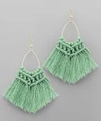 TEARDROP & TASSEL EARRINGS