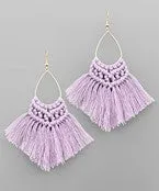 TEARDROP & TASSEL EARRINGS
