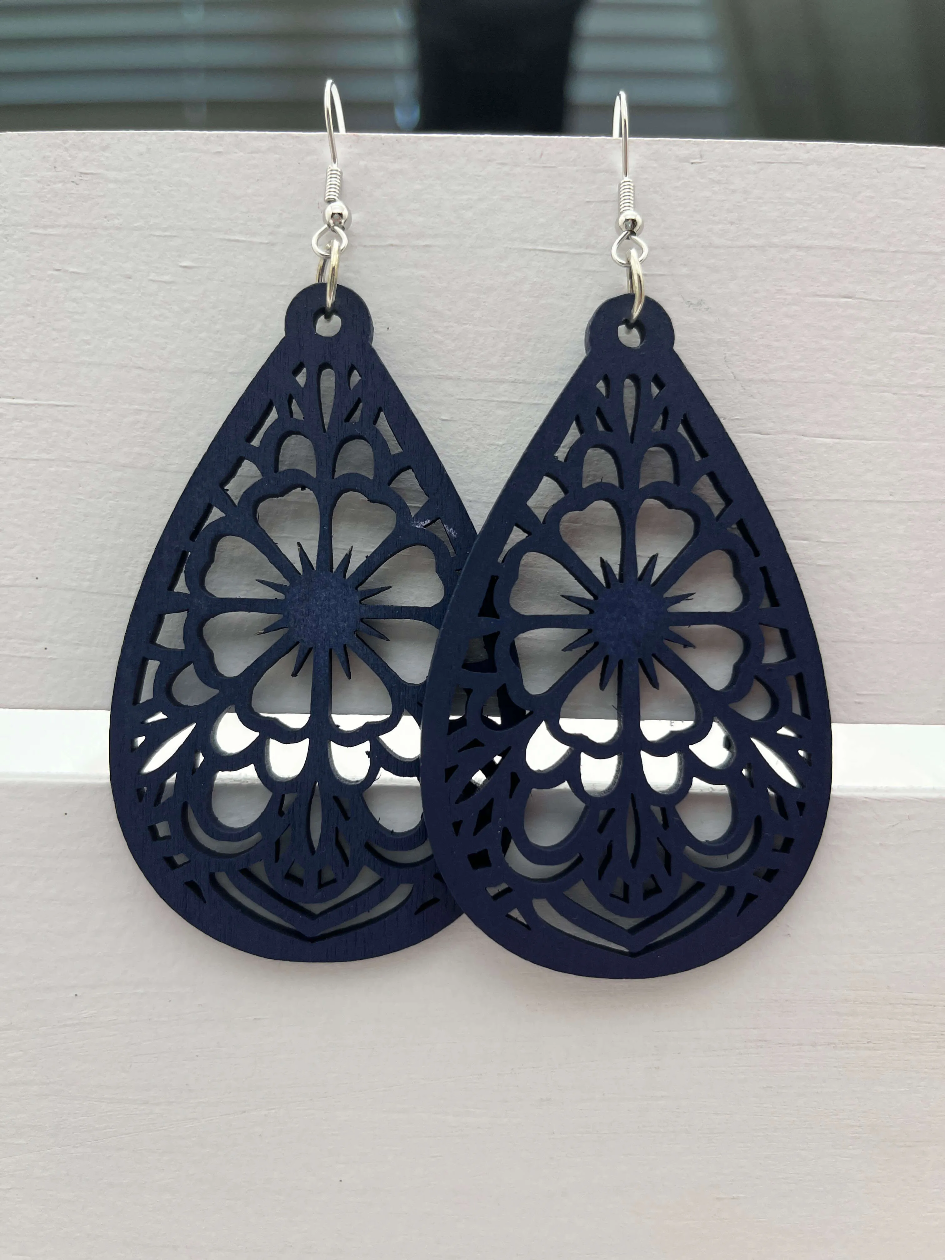 The Wooden Collection-Blue Teardrop