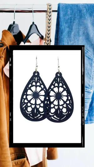 The Wooden Collection-Blue Teardrop