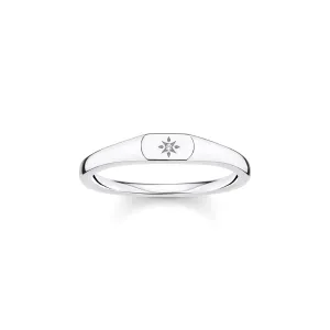 Thomas Sabo Ring Engraved Star Silver