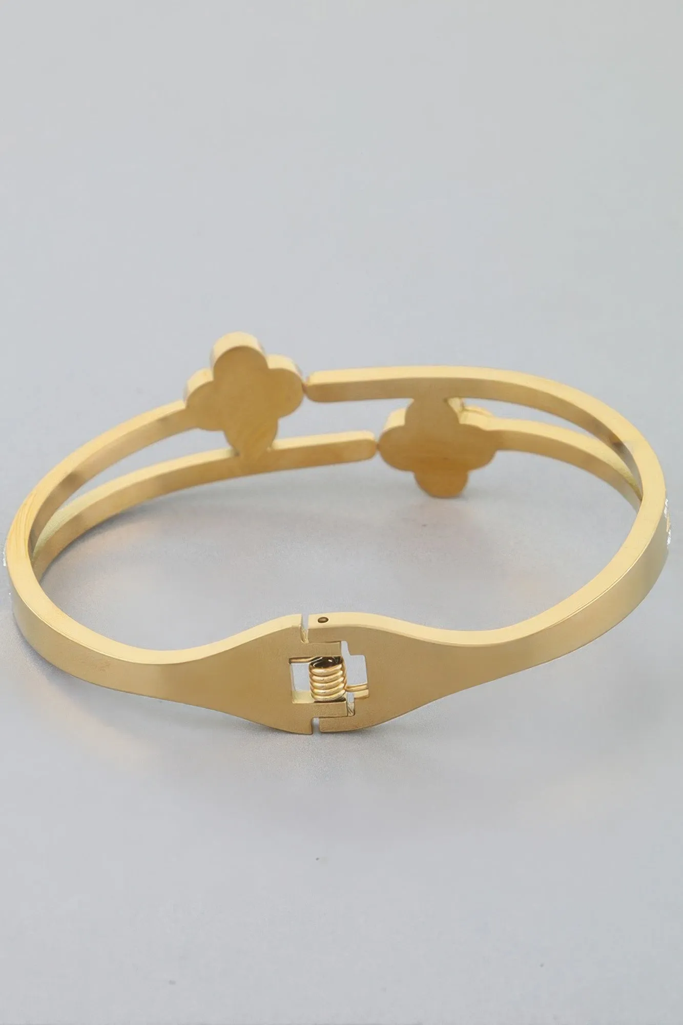 Twin Clover Jewel Wrap Bracelet