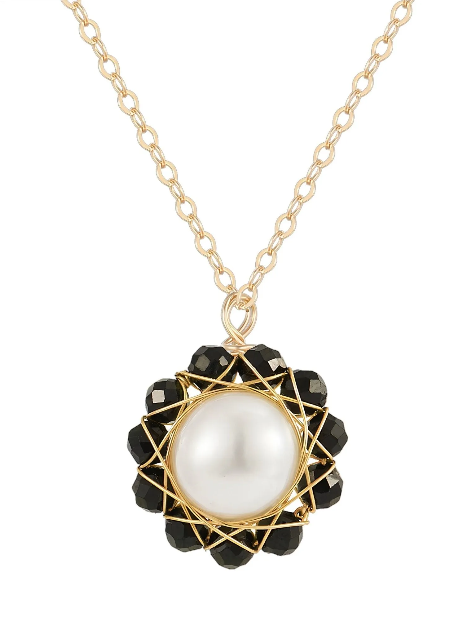 Unbounded Mix-color Series Black Spinal Necklace