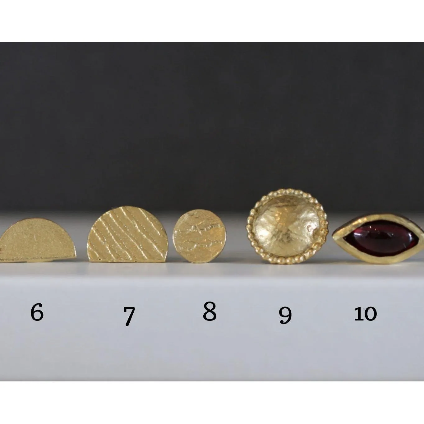 Unique gold stud earrings