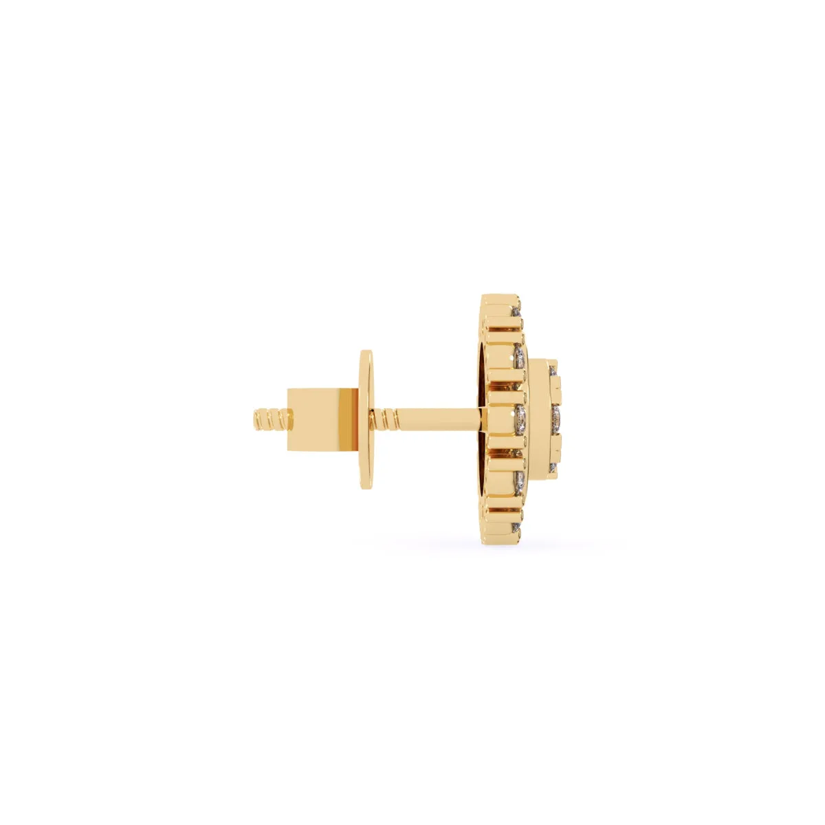 Unique Round Diamond Earrings For Women