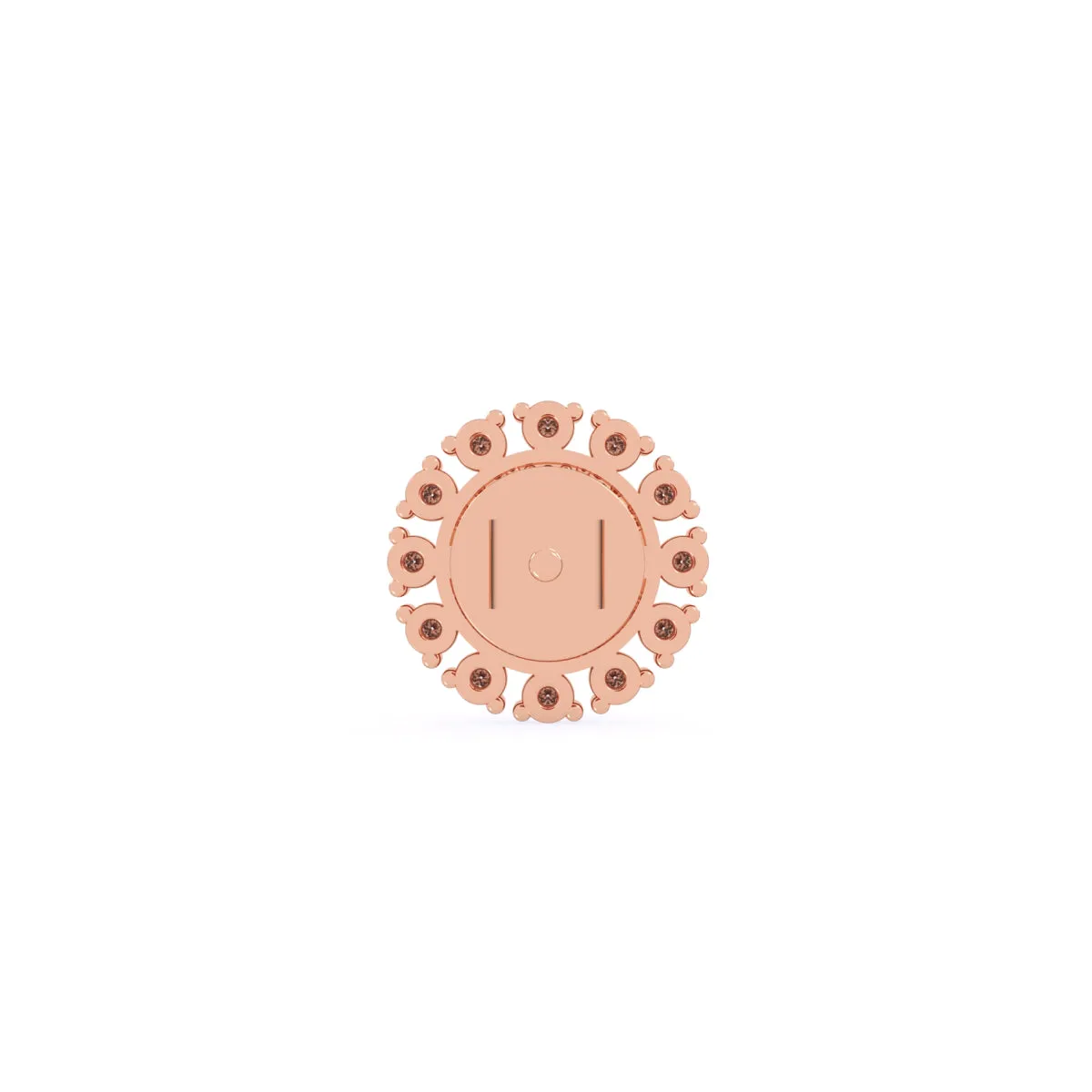 Unique Round Diamond Earrings For Women