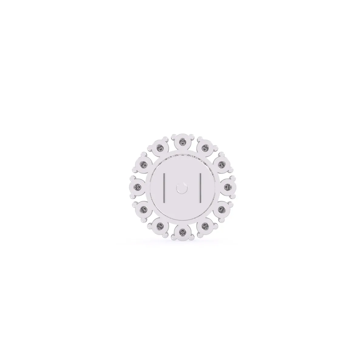 Unique Round Diamond Earrings For Women