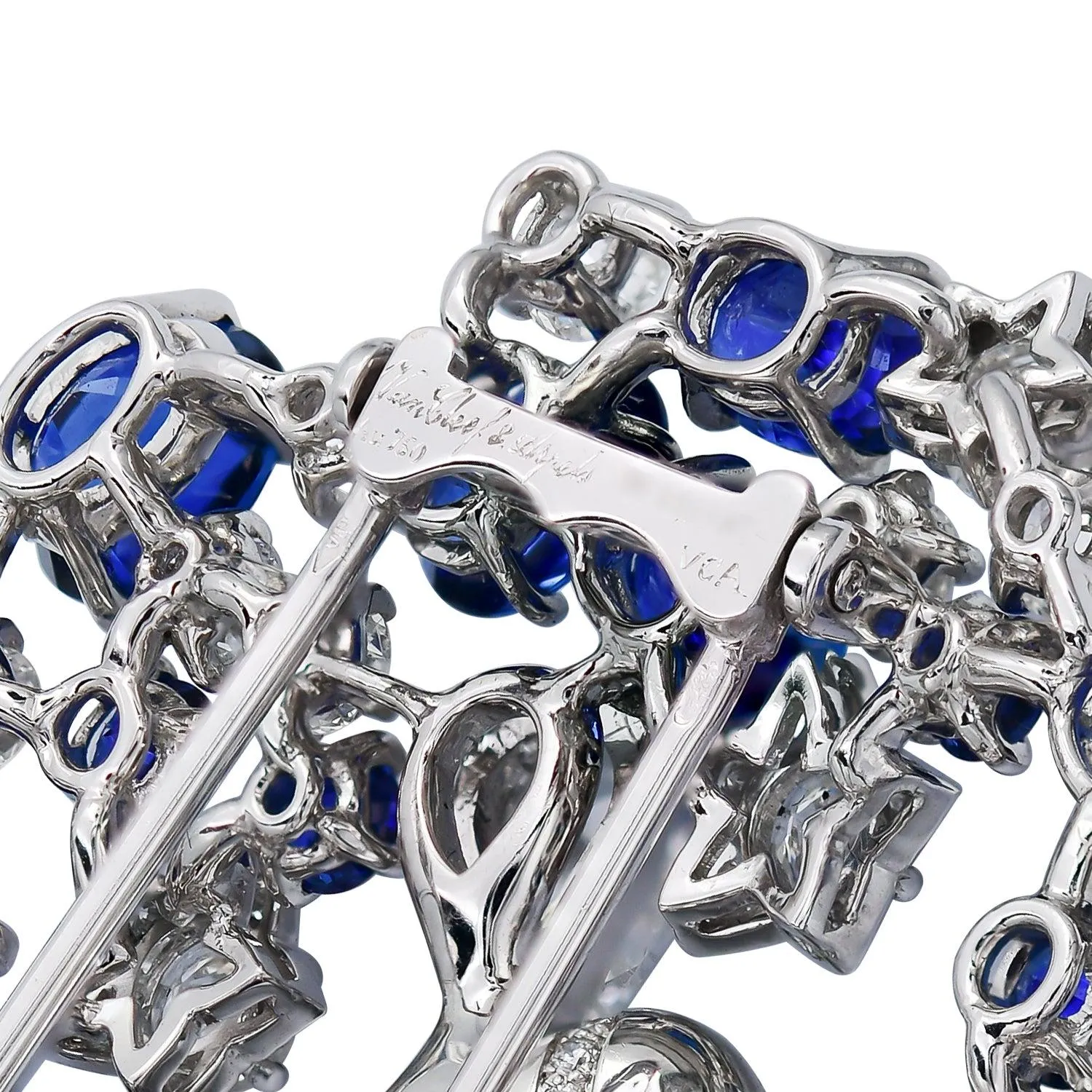 Van Cleef & Arpels Palais de la Chance 'Virgo' Brooch with Mystery-set Sapphires