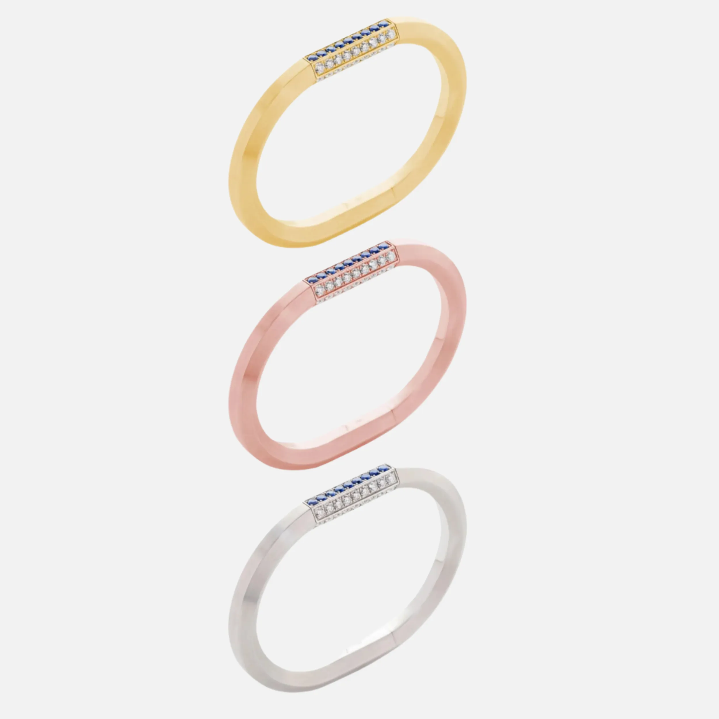 Vault Pavè Lock, 18k Yellow Gold