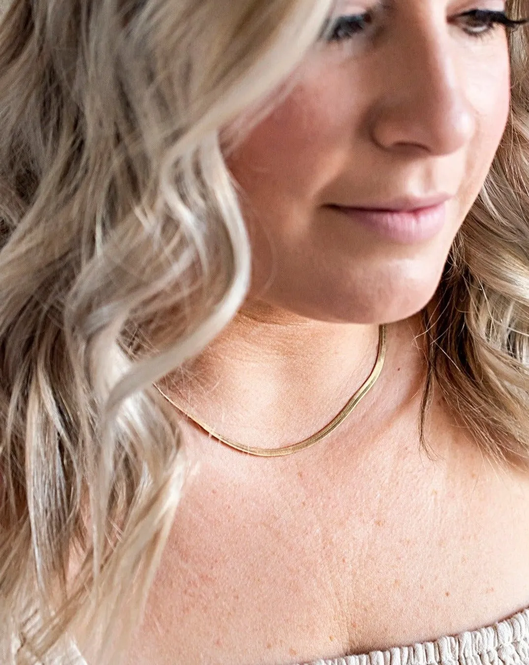 Vintage Herringbone Necklace