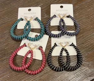 Wrapped Hoop Earring - Multiple Colors Available