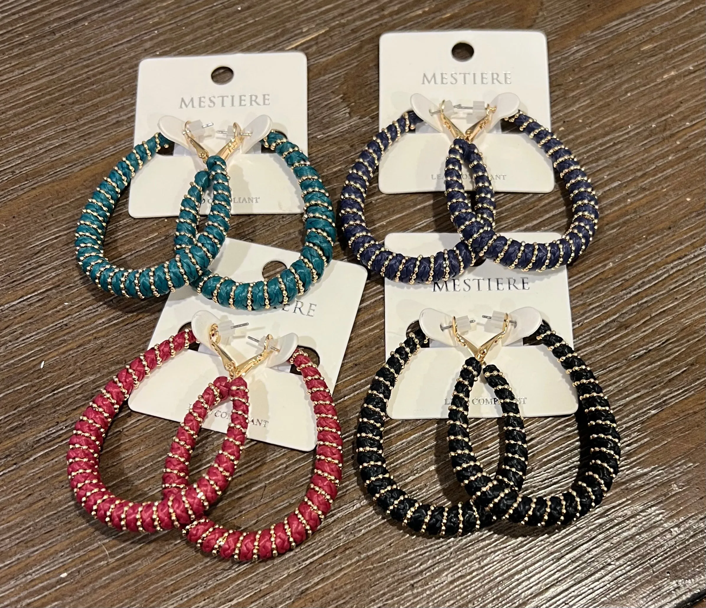 Wrapped Hoop Earring - Multiple Colors Available