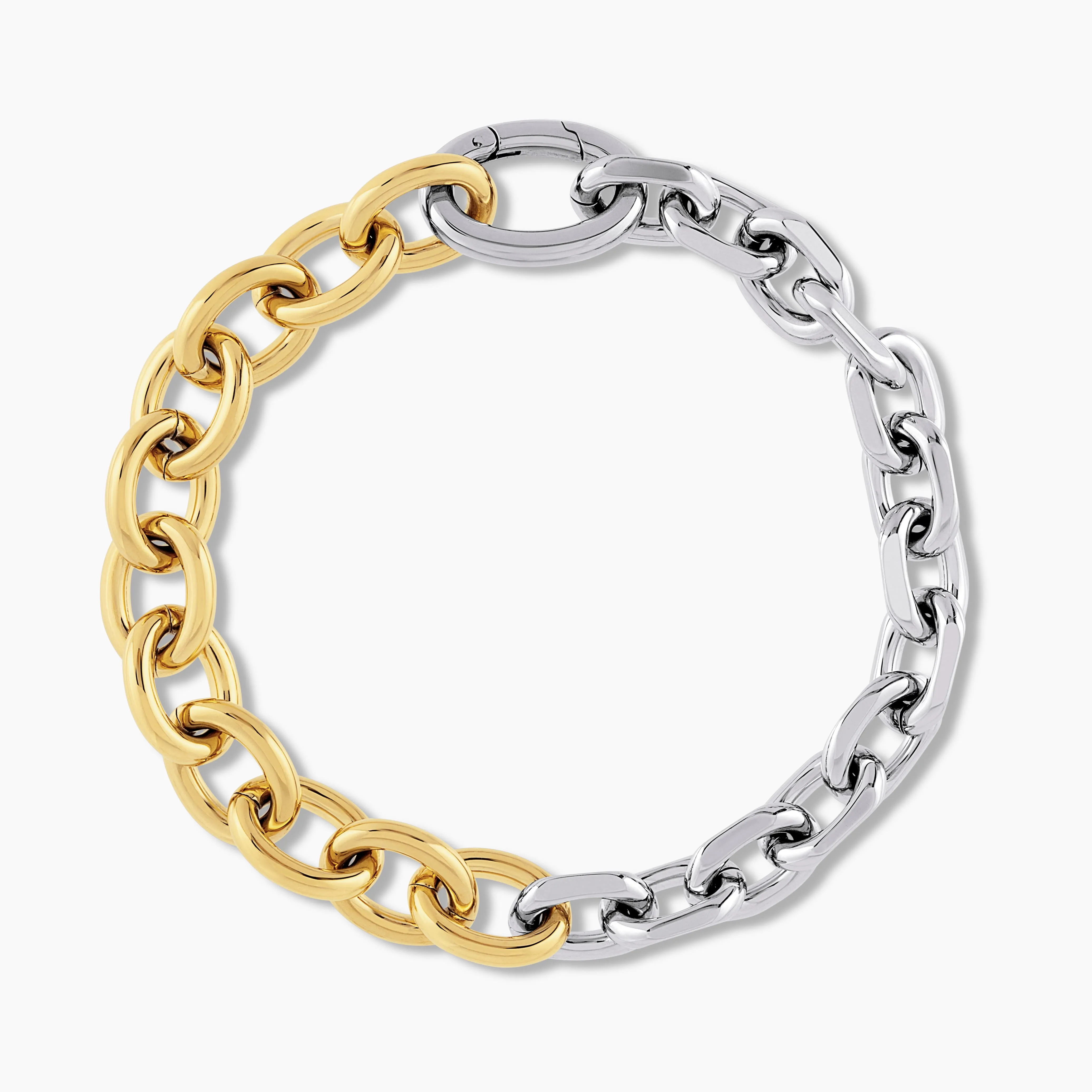 XL Two-Tone Link Bracelet